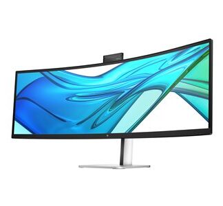 49" buet skærm HP 549pm, m. indbygget dock, webkamera, højttaler og mikrofon.